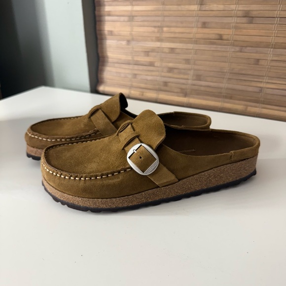 Birkenstock NEW Buckley Suede Clogs in Brown 9 - Picture 3 of 8